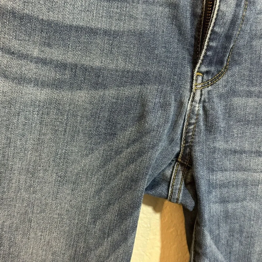 Judy Blue Jeans Womens 32 Blue Denim Relaxed Fit‎ Mid-Rise Skinny Crop